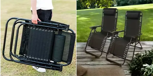 Pack x2 Tumbonas plegables gravedad cero