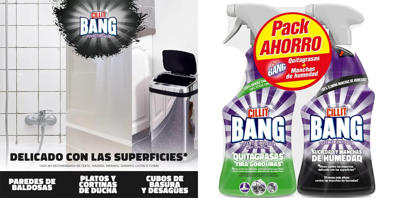 Pack 2x spray limpiador quitagrasas Cillit Bang