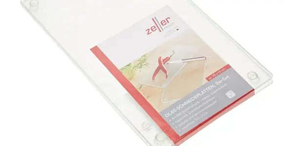 Pack 2x tabla de cortar Zeller 26204 de cristal