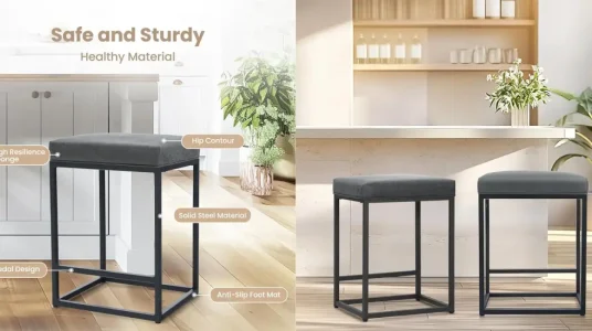 Pack 2x taburete de bar ALPHA HOME