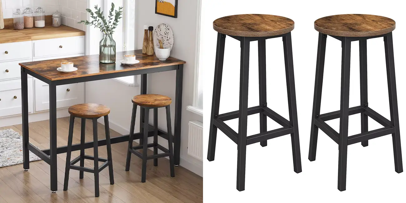 Pack 2x taburete de bar Vasagle