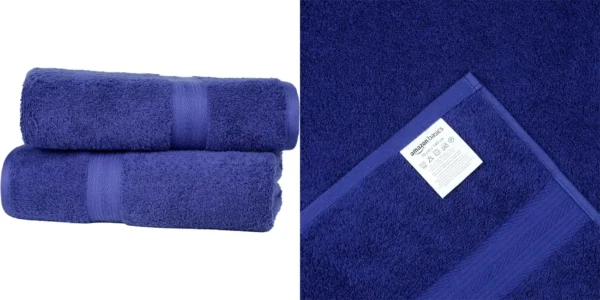 Pack 2 Toallas de baño AmazonBasics