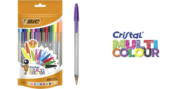 Pack 20x bolígrafos BIC Cristal Multicolour