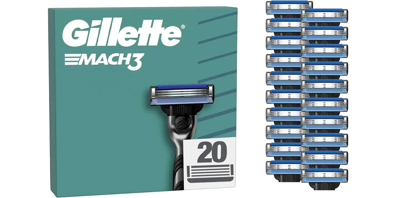 Pack de 20 recambios Gillette Mach3