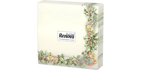 Pack de 20 servilletas Renova con motivos navideños