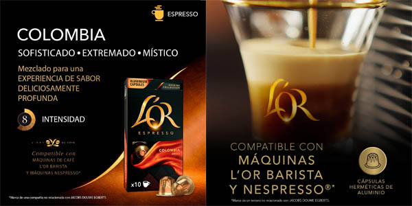 Pack x200 cápsulas L'OR Espresso Colombia