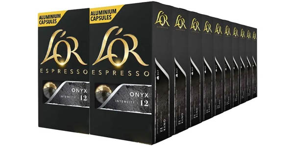 Pack x200 cápsulas L'OR Café Espresso Onyx para Nespresso