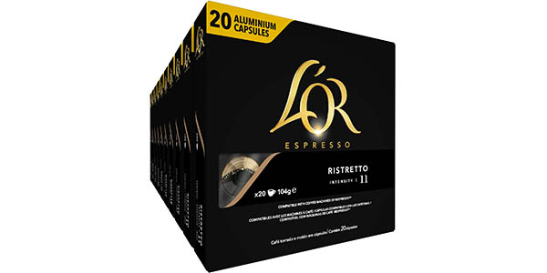 Pack x200 cápsulas L'Or Espresso Café Ristretto Intensidad 11