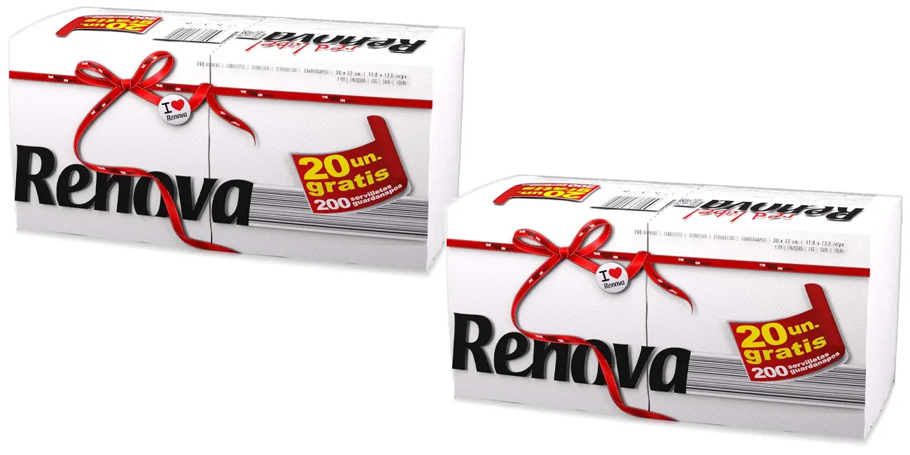 Servilletas de papel Renova Red Label