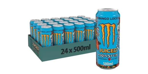 Pack x24 Monster Mango Loco de 500 ml