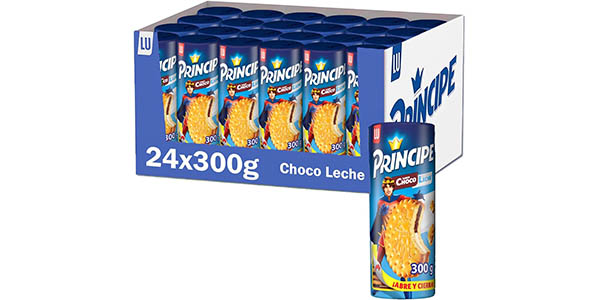 Pack x24 paquetes de Galletas Príncipe Choco Leche