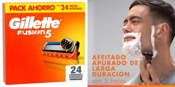 Pack de 24 recambios Gillette Fusion5