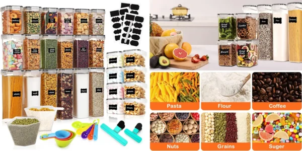 Pack de 26 botes de cocina YUTUY