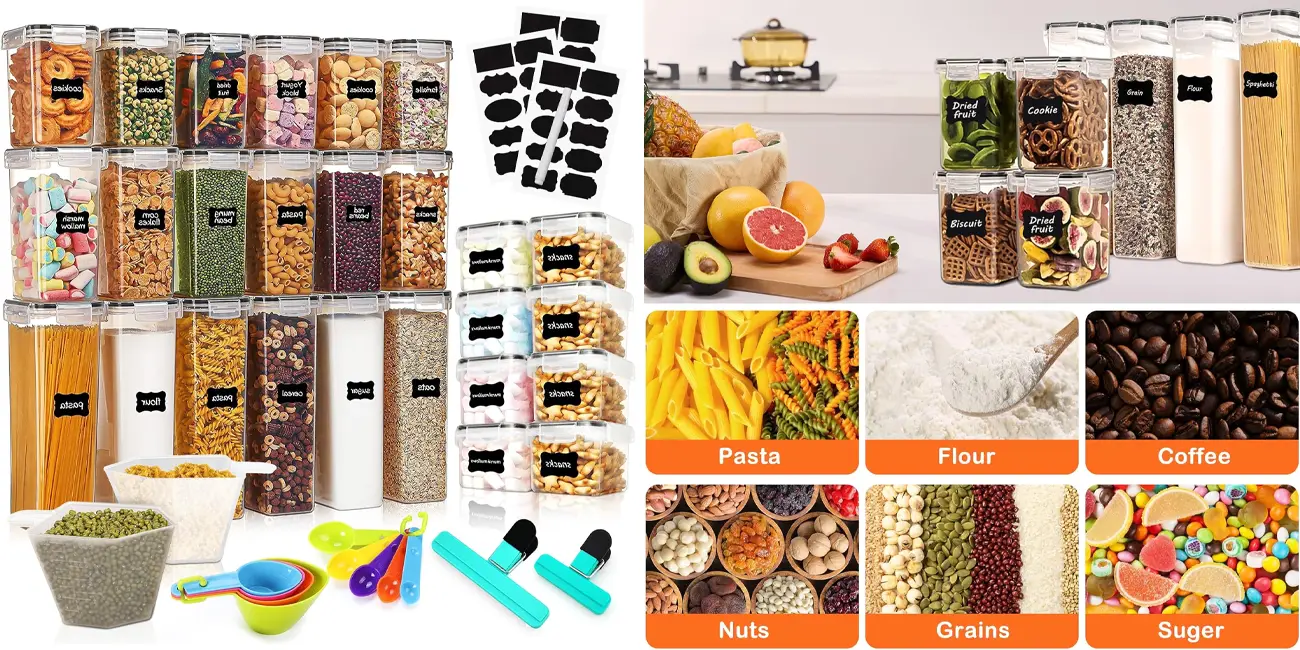 Pack de 26 botes de cocina YUTUY