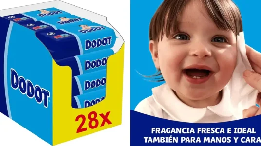 Pack 28 paquetes de toallitas Dodot Bebé Seco (1.456 unidades)