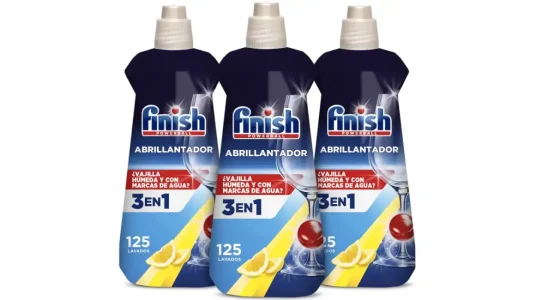 Pack 3x abrillantador para lavavajillas Finish Limón de 500 ml
