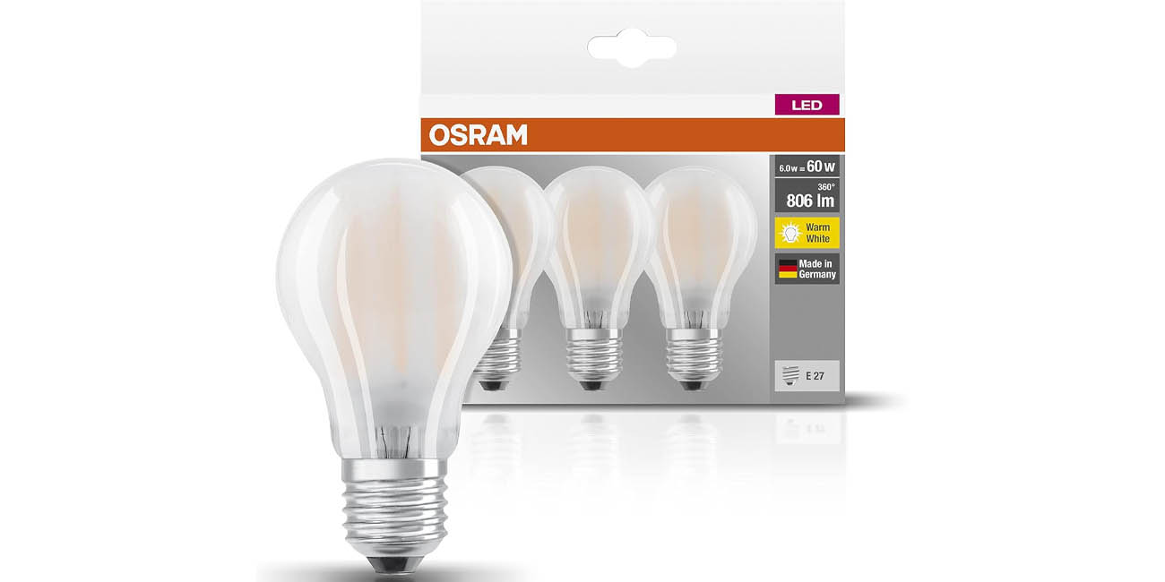 Pack 3x Bombilla LED Osram 819351 E27 de 7W