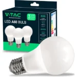 Pack de 3 bombillas LED V-TAC E27 A60 de 8,5W