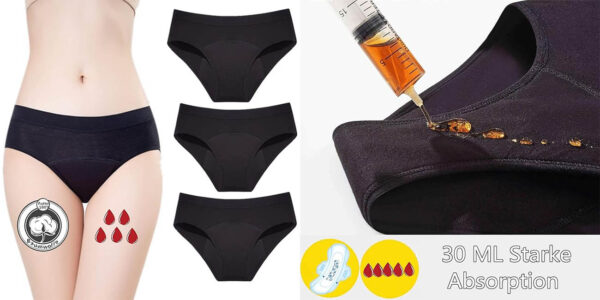 Pack 3x Bragas menstruales ZVZK