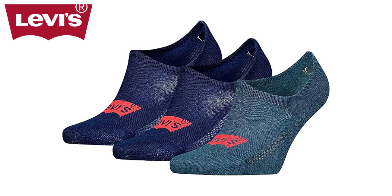 Pack x3 Pares de calcetines Levi's Footie unisex