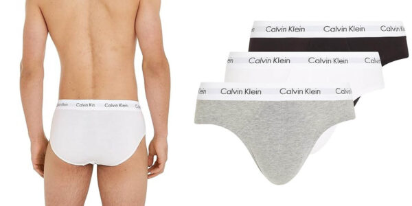 Pack x3 Calzoncillos Slip Calvin Klein para hombre