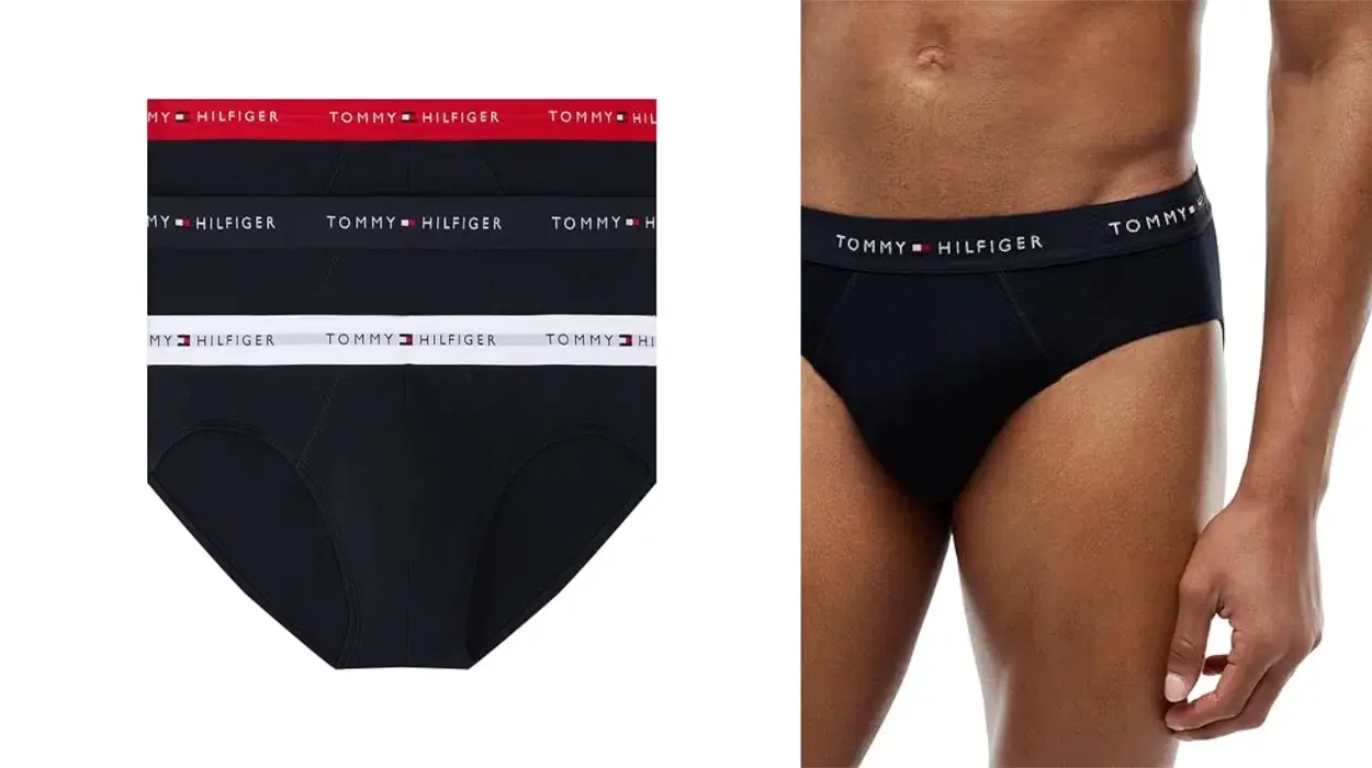 Pack de 3 calzoncillos Tommy Hilfiger Hip Briefs para hombre