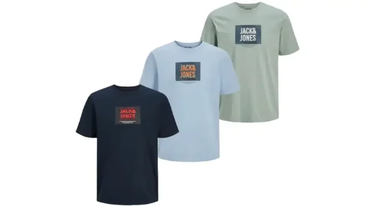 Pack 3x camiseta Jack & Jones para hombre