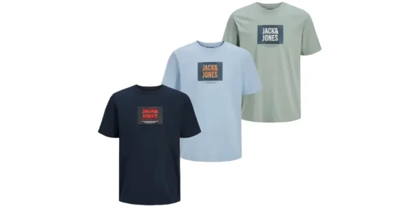 Pack 3x camiseta Jack & Jones para hombre