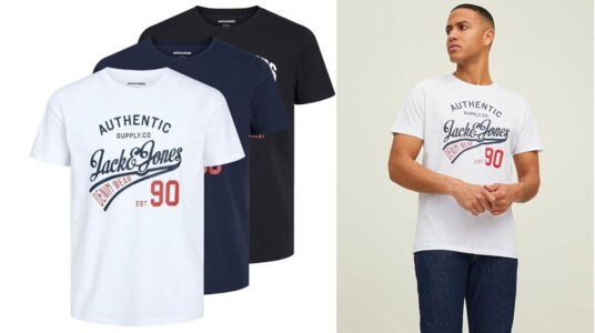 3 camisetas Jack & Jones baratas