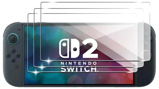 Pack 3x Protector de cristal templado Fitudoos para Nintendo Switch 2