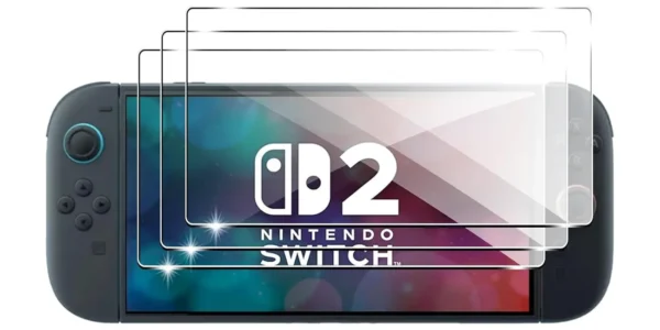 Pack 3x Protector de cristal templado Fitudoos para Nintendo Switch 2