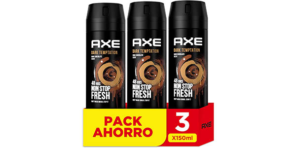 Pack x3 Desodorantes Axe Dark Temptation