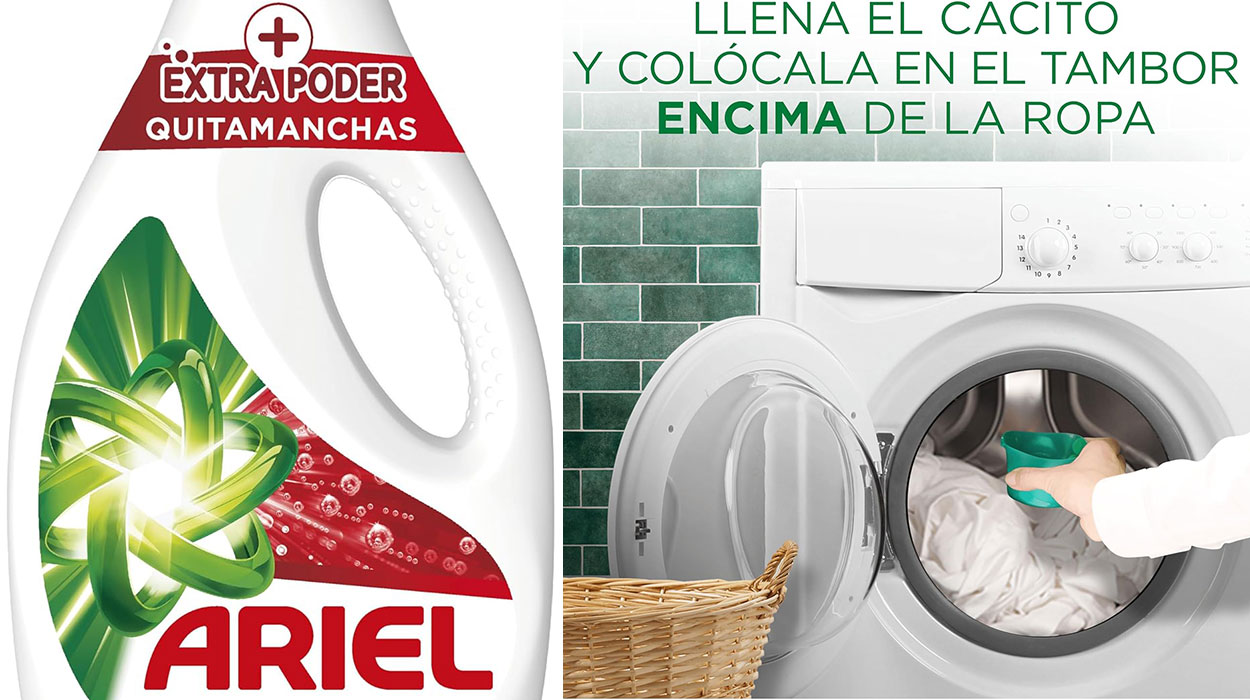 Pack x3 Detergente líquido Ariel + Extra Poder Quitamanchas de 40 lavados barato