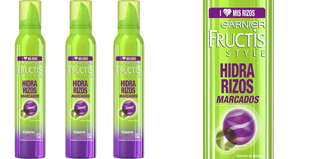 Pack 3x espuma Garnier Fructis Style Nutri Rizos
