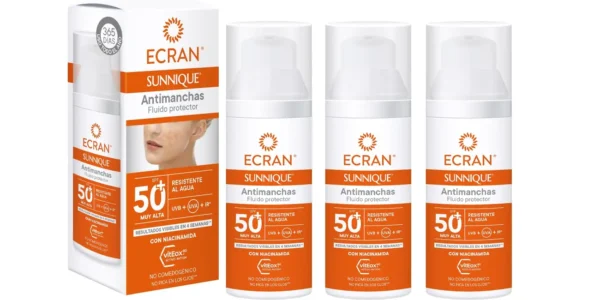 Pack 3x Fluido Protector Ecran Sunnique Antimanchas SPF 50+