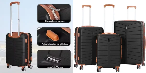 Set 3 maletas rígidas T-Lovendo