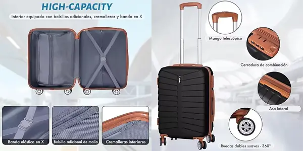 Set 3 maletas rígidas T-Lovendo