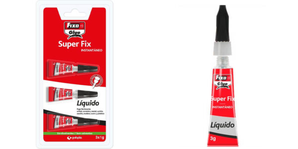 Pack 3x pegamento instantáneo Super Fix de Fixo Glue