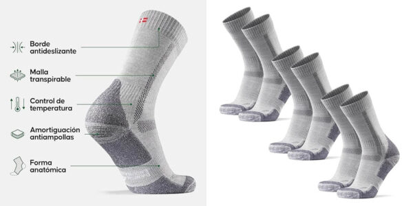 Pack x3 Pares de calcetines Danish Endurance para senderismo