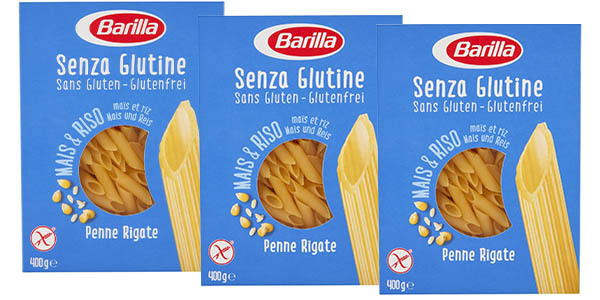 Pack x3 Pasta Barilla sin gluten de 400 gramos
