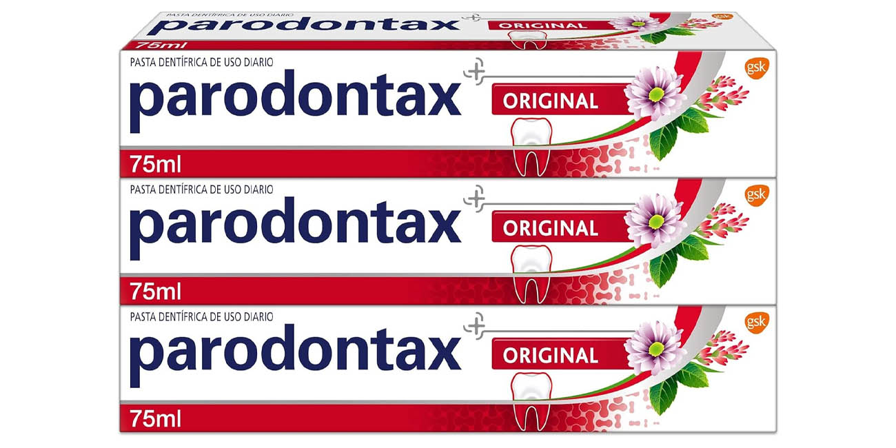 Pack x3 Pasta de dientes Parodontax Herbal Original