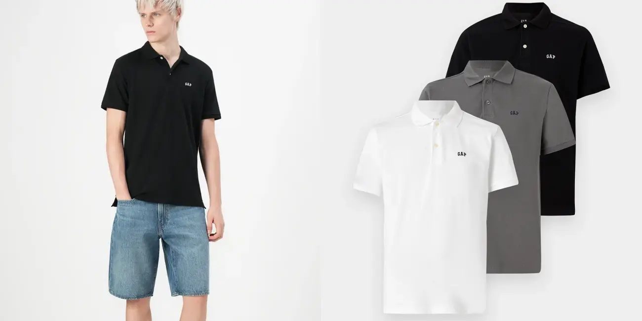 Pack 3x polo de manga corta GAP
