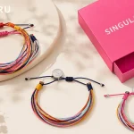 Pack de 3 pulseras Carla Rainbow de acero y cordón para mujer