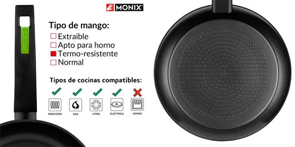 Pack de 3 sartenes Monix Green