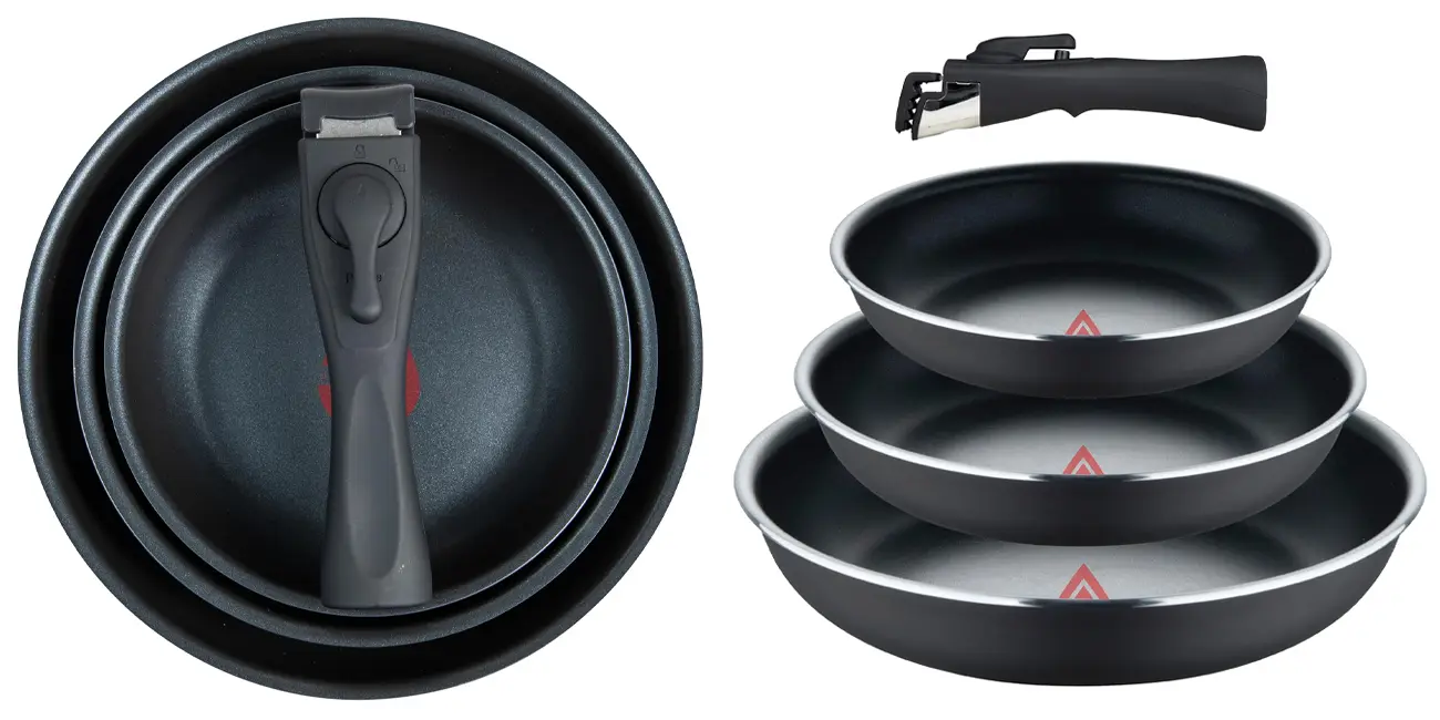 Pack de 3 sartenes Bergner Click&Cook de 18, 22 y 24 cm