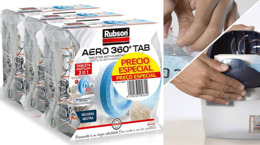 Chollo Pack de 3 tabletas de recambio para deshumidificador Rubson Aero 360º