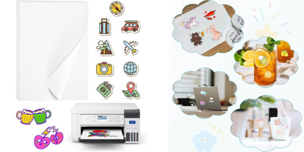 Pack 30 hojas A4 de vinilo para imprimir adhesivo