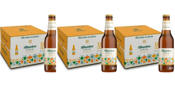 Pack de 36 botellines Alhambra Especial de 25 cl