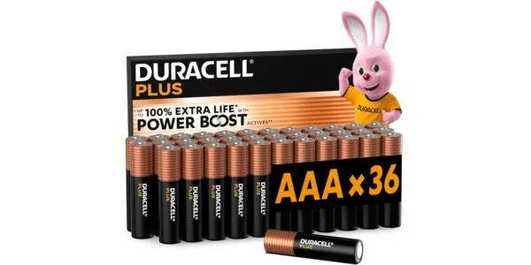 Pack x36 Pilas alcalinas Duracell Plus AAA