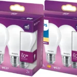 Pack de 4 bombillas Philips LED Cristal E27 de 7W